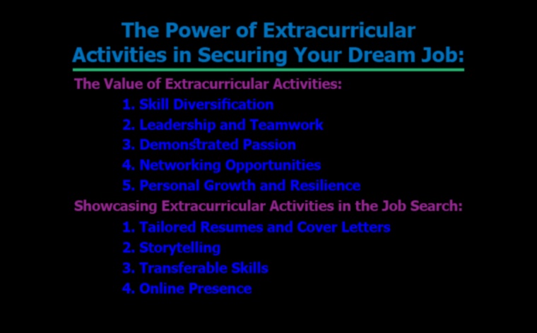Extracurriculars The Power of Passion