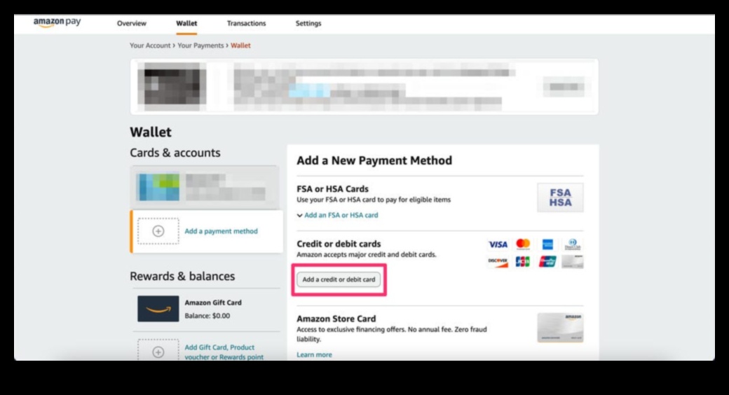 How to Add a Visa Gift Card to Amazon