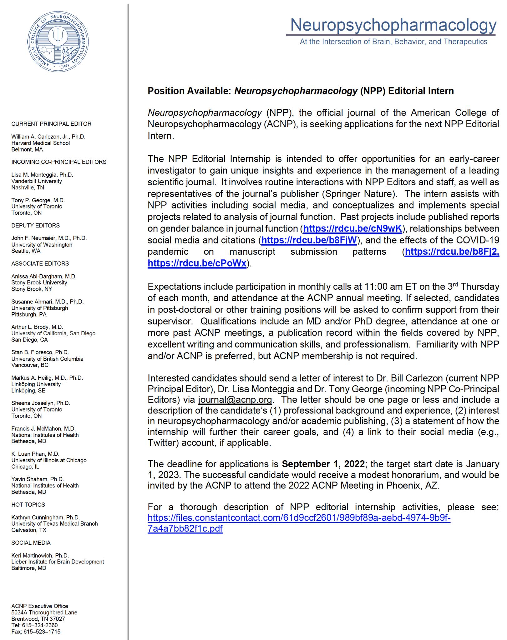 What is an Editorial Internship?