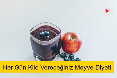 Her Gün Kilo Vereceğiniz Meyve Diyeti